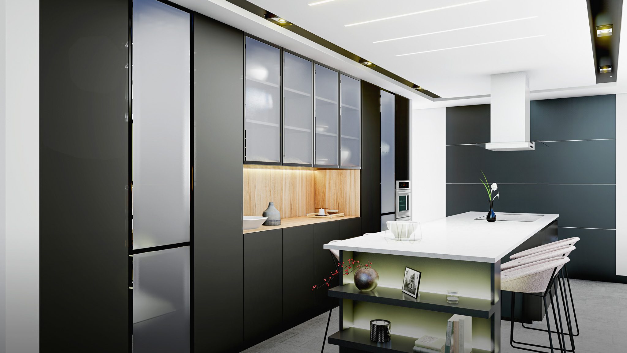 Interior modern kitchen